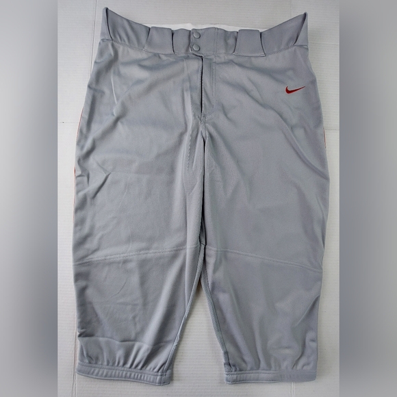 Nike Vapor Select Pants Mens Size 2XL Gray Red Baseball Style BQ6437-056 NWT $40 - Picture 1 of 10